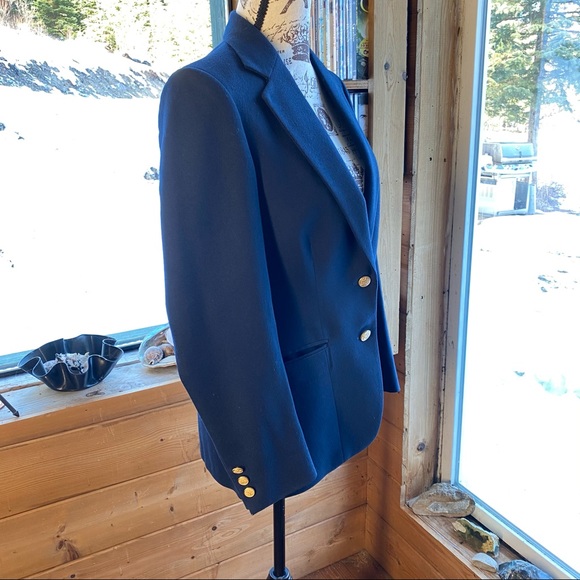 Beautiful Blue Wool Blazer Suit Jacket - Picture 2 of 8